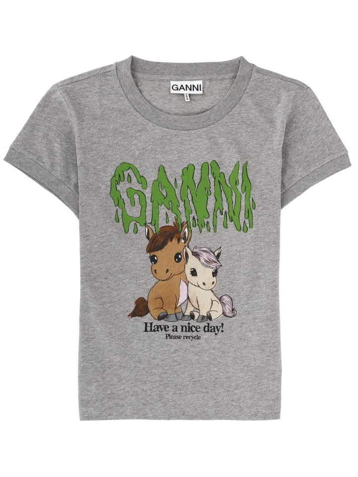 Ganni T shirt - Grey | c7f8a2aabb538f8b11c31e9f449a4480803bd947