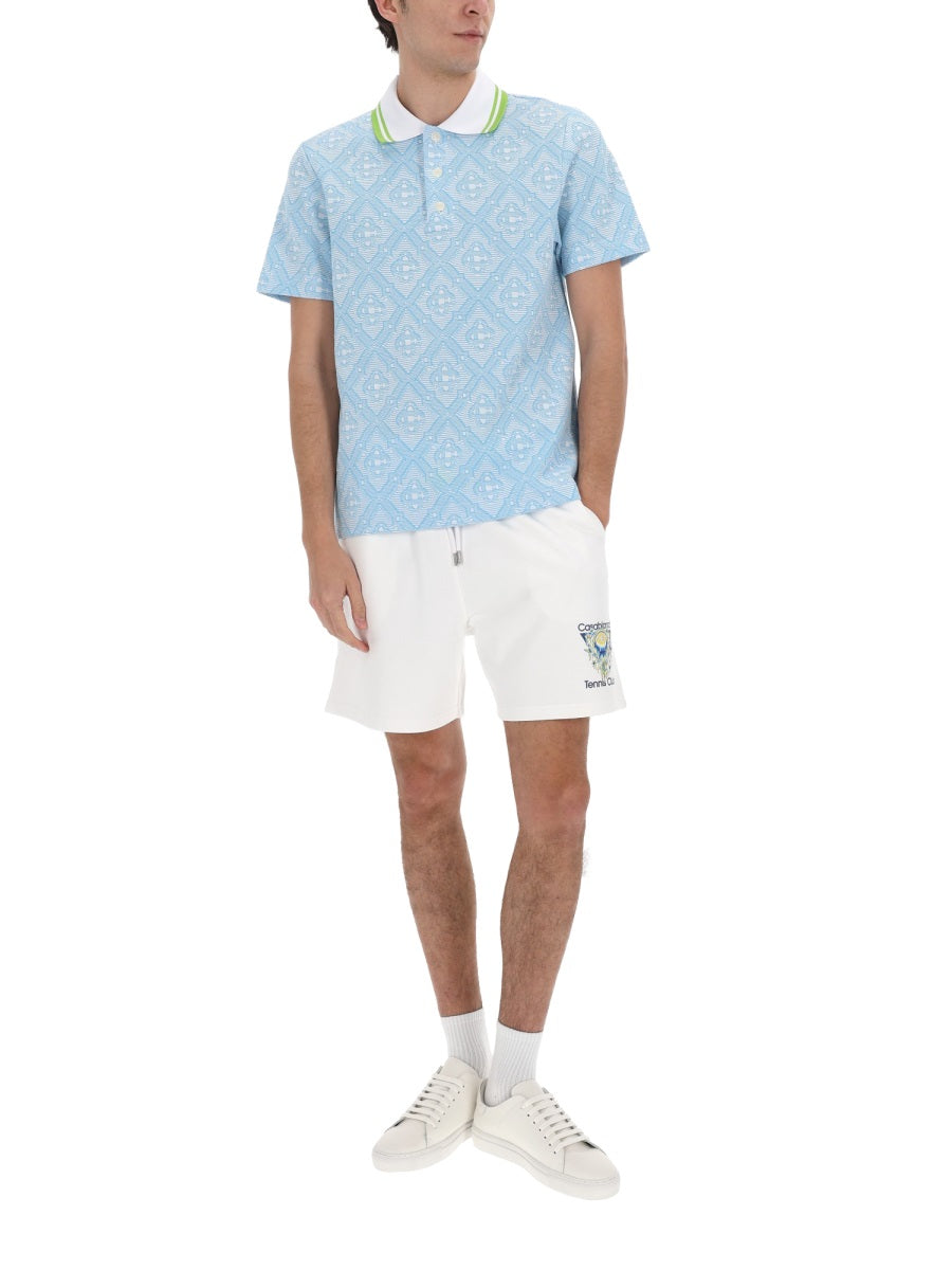 Casablanca Polo - Azure | 81cded1019fe6c62ede6b9868d6f93b65a7fcf06