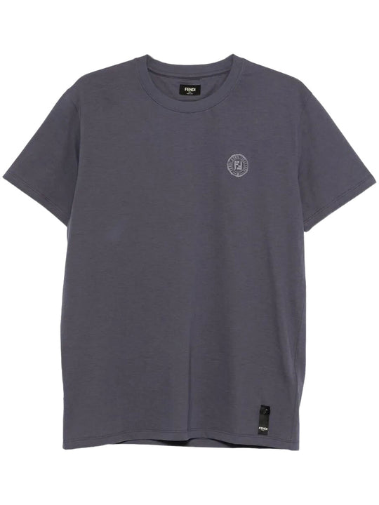T-Shirt In Cotone Con Stampa Logo Ff Postcards