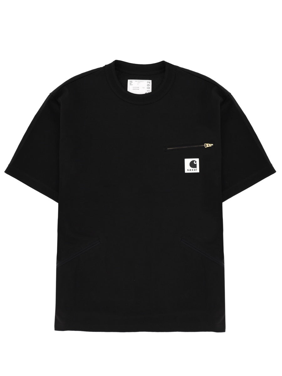 Sacai X Carhartt Wip T shirt - Black | 36ceb74a8b27b364f961449bd9d9b9f90a72b0c7