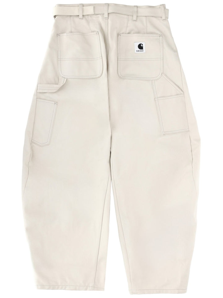Sacai X Carhartt Wip Pantaloni - Ivory | 1ab6e45185af90cc85307c8e779fc72c844e2654