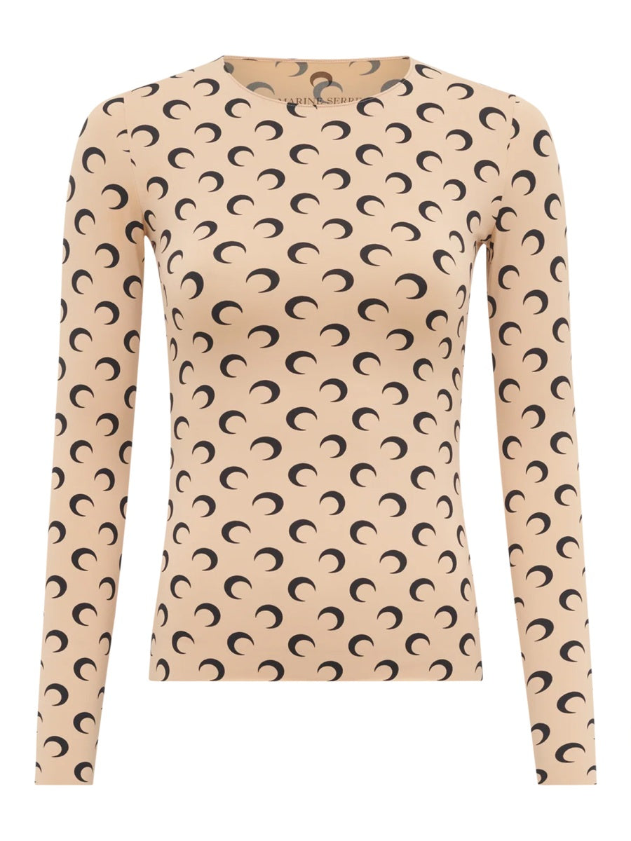 Marine Serre Top - Nude | 70b4c8ec5da992c5f2a92fabc564dd2655ed2281