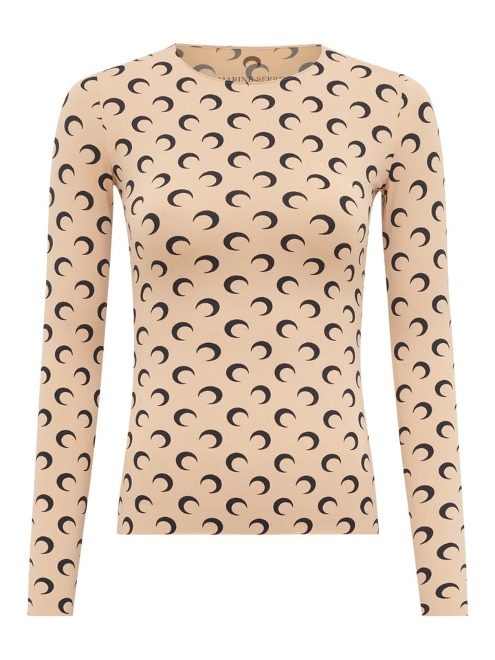 Marine Serre Top - Nude | 70b4c8ec5da992c5f2a92fabc564dd2655ed2281