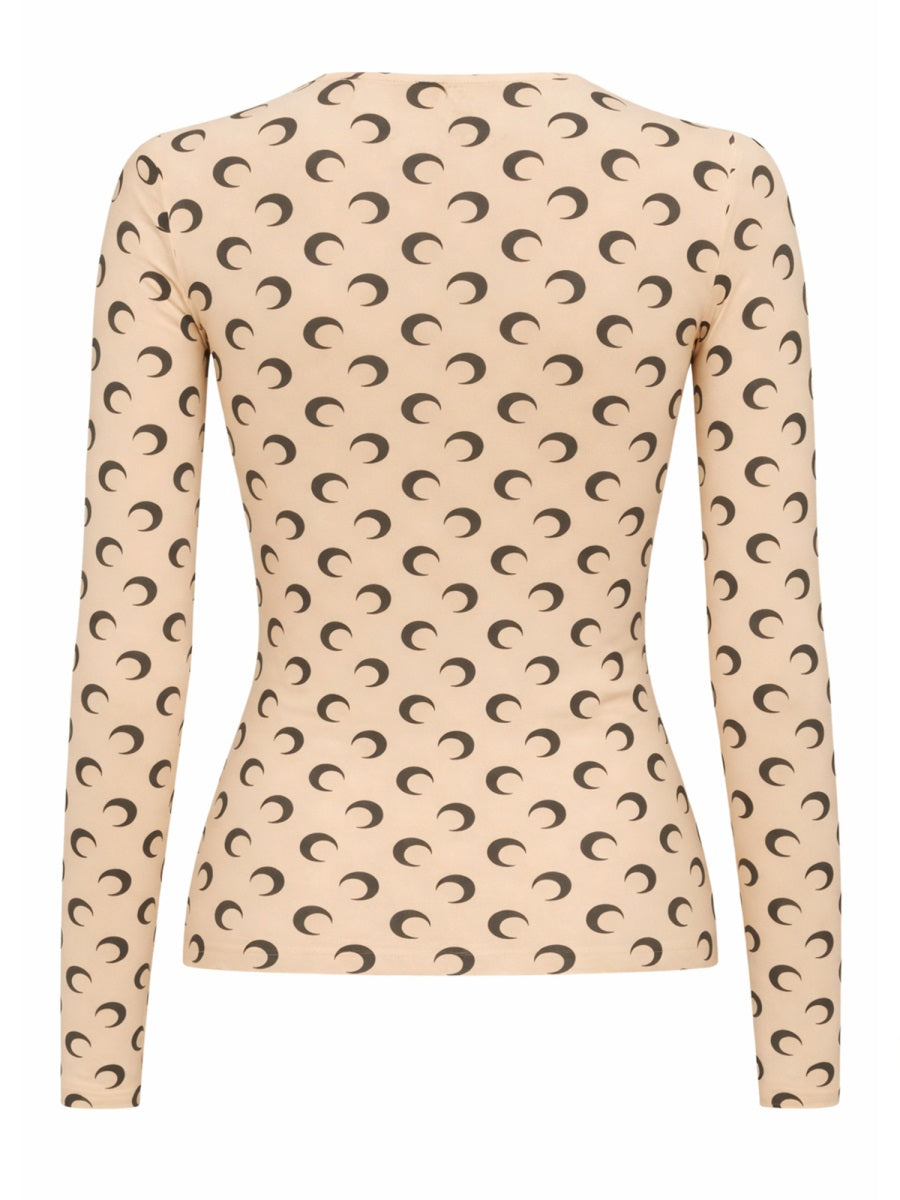 Marine Serre Top - Nude | ebe43143800ab84ca09b728db200c727fcc4328d