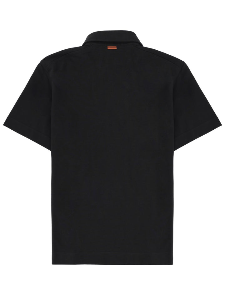 Zegna Polo - Black | b04ff2b1bda79eb1053e74fd3f8ecbb86568cd92