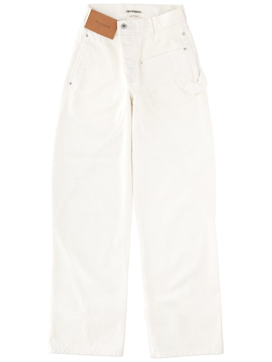 Jeans With Logo Patch