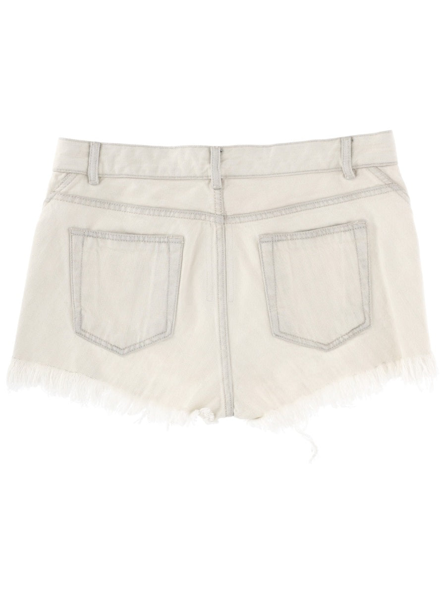 Rick Owens Shorts - Ivory | 6200cdae86d85f785f90364c0f9bb9249a0f594c