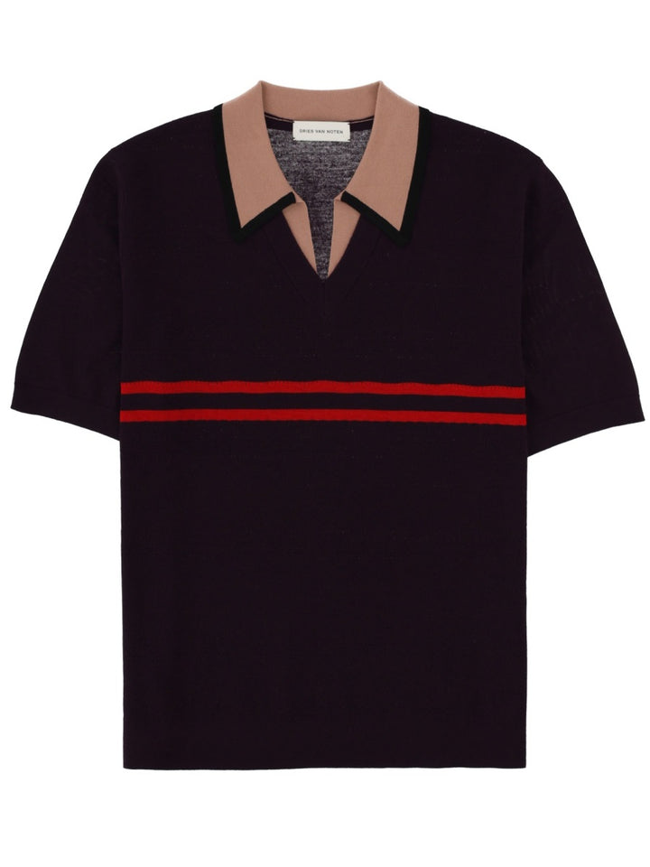 Dries Van Noten Polo - Purple | e3a19a3fd2cba2a9deb7484e66c36ca39dc6a6d1