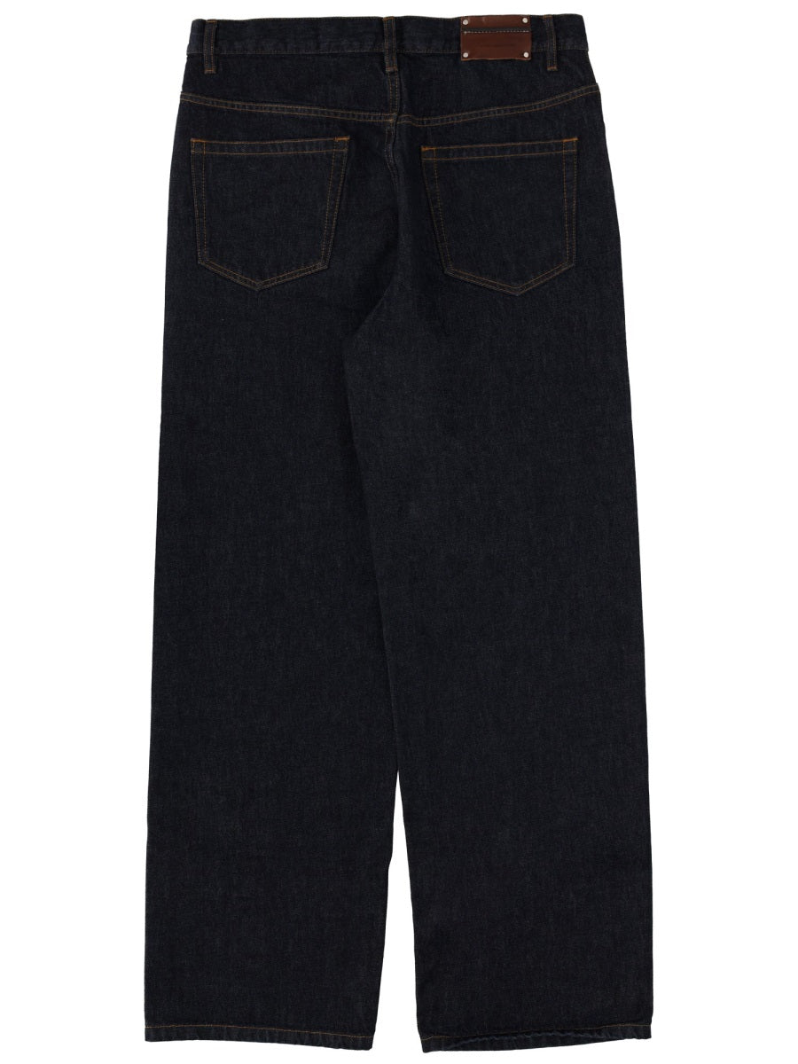 Dries Van Noten Pantaloni - Blue | 5b76cd080ab83aa1b31afaa01a5fb3c08b767b24
