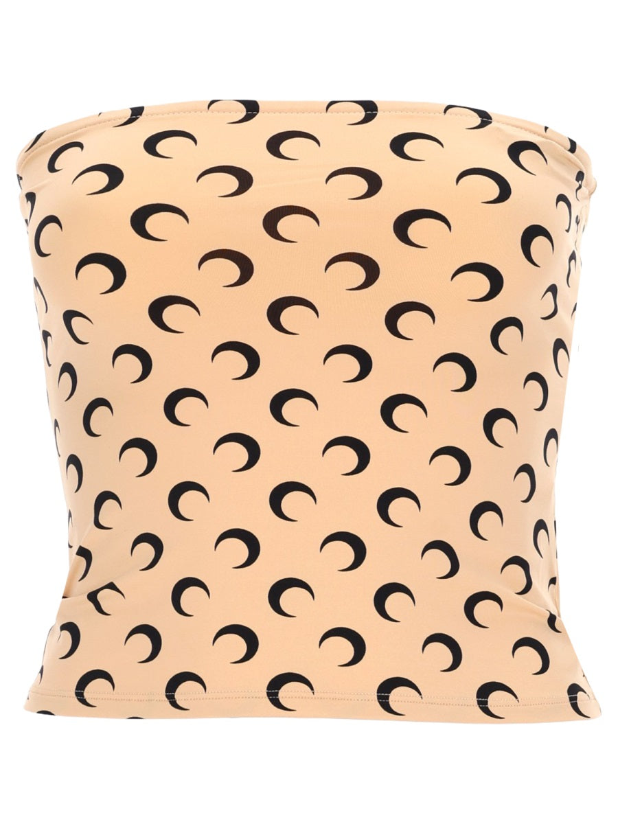 Marine Serre Top - Beige | 37c1f6f2ee3f697a3d9aedb12b57b7caefc6fc11