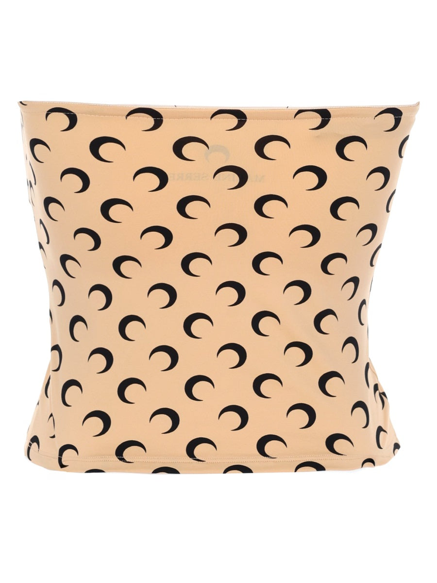 Marine Serre Top - Beige | 34888dc3f3ebbefad4ae32fae5ac136873395142