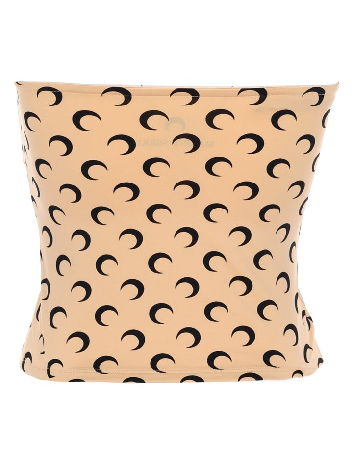 Marine Serre Top - Beige | 34888dc3f3ebbefad4ae32fae5ac136873395142