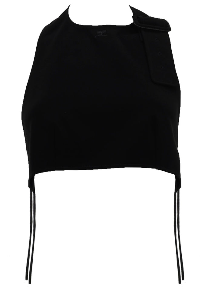 CourrèGes Top - Black | 8c907bcd11070ff3a801d2f1fab9a000e3a5dd50