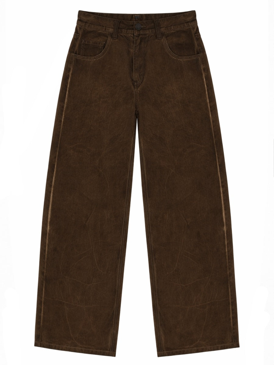 Uma Wang Pantaloni - Brown | ca0fa527bdc9d0b2345cb523eca2eb338807ffa1