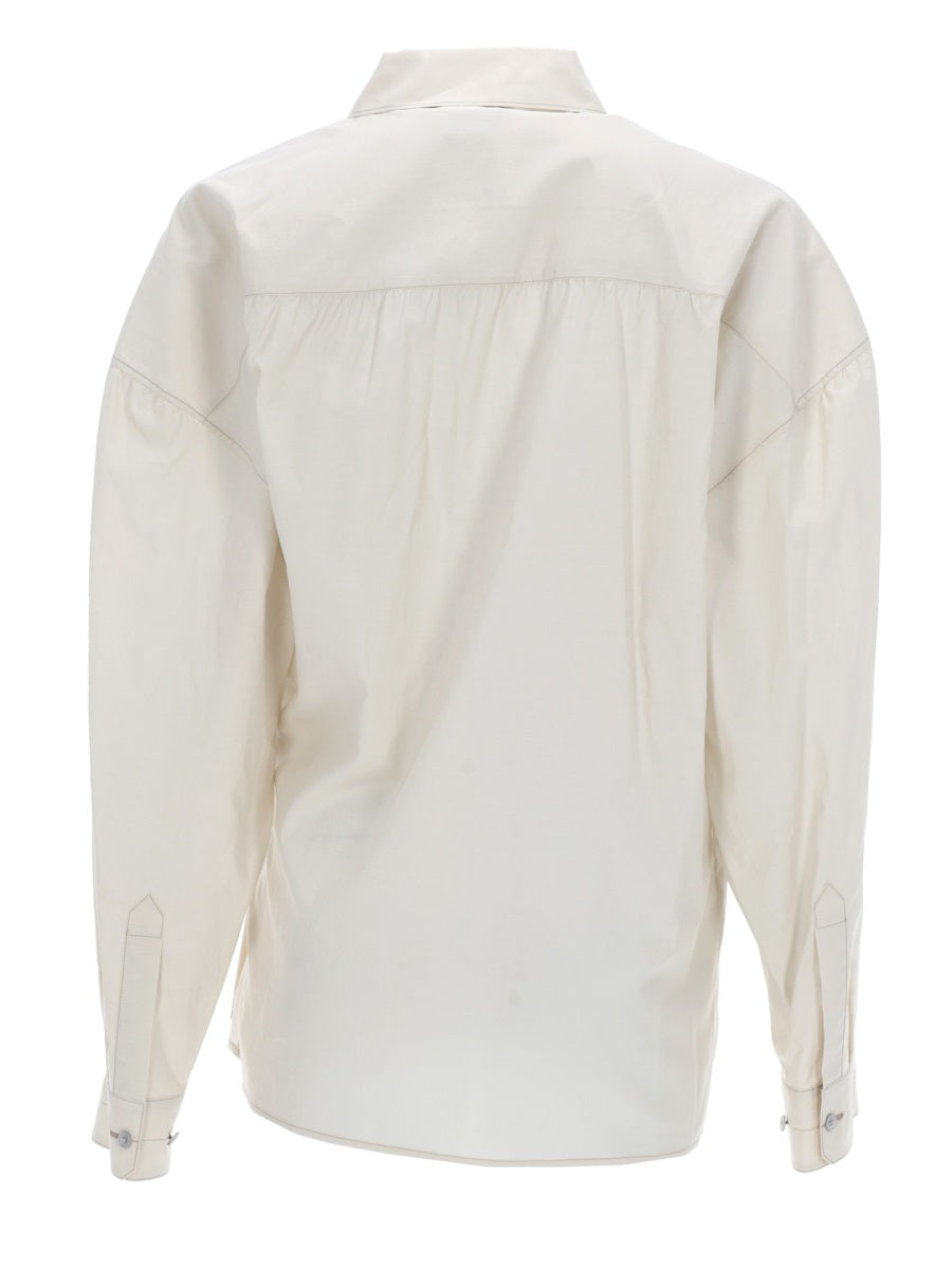 Lemaire Camicie - Ivory | a21e08bb559dcb50b0ff1ab907f3a6675349b7e2