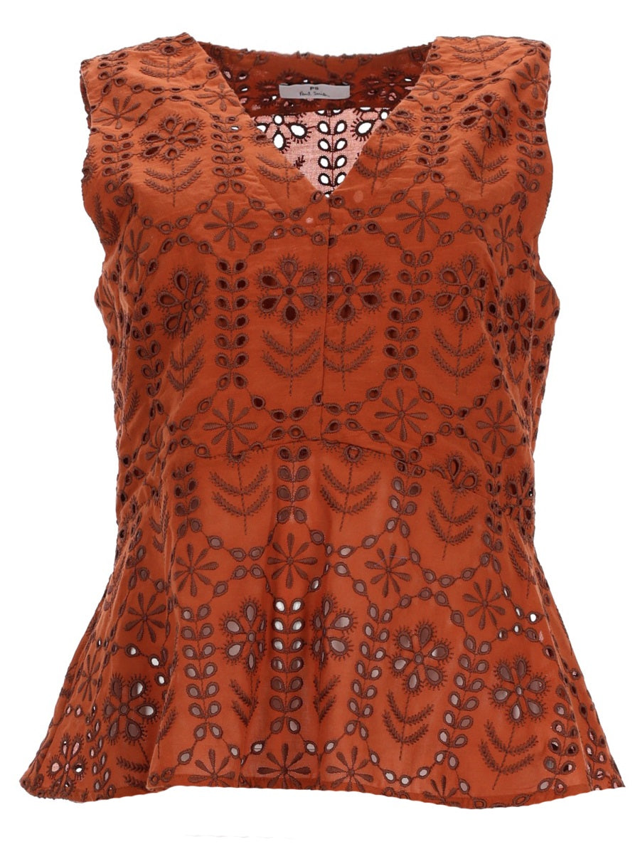 Ps By Paul Smith Top - Brown | 025c406eae67e650f3b4cd1ddbe040199a9c27df