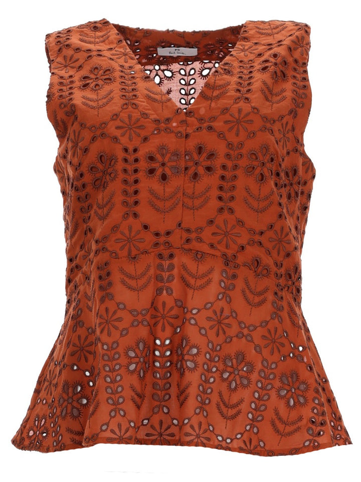 Ps By Paul Smith Top - Brown | 025c406eae67e650f3b4cd1ddbe040199a9c27df