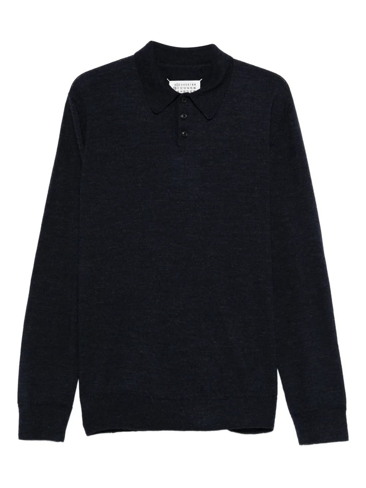 Maison Martin Margiela Polo neck - Blu | 7e1af5af92870f0488316104bfa5c15099e95a62