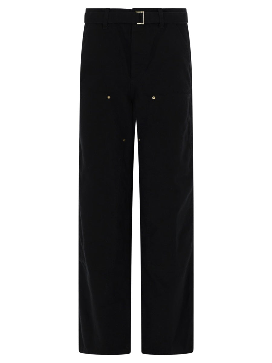 Sacai X Carhartt Wip Pantaloni - Black | df9e3bda131b588473fb490d5855eddd1ebf58b3