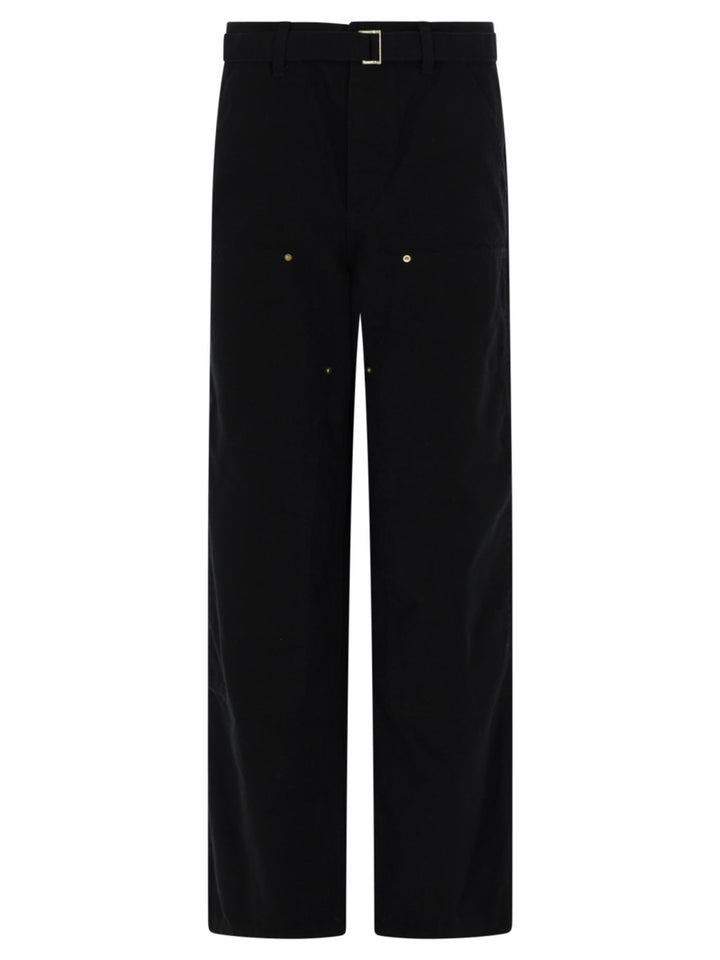 Sacai X Carhartt Wip Pantaloni - Black | df9e3bda131b588473fb490d5855eddd1ebf58b3