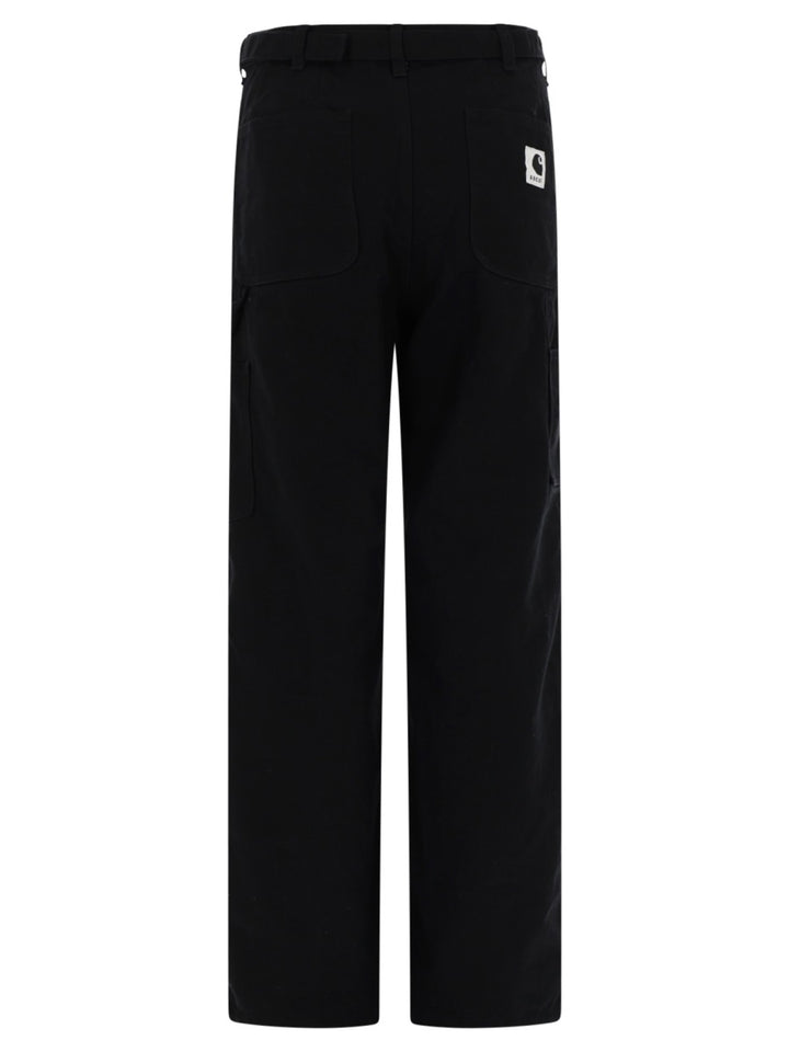 Sacai X Carhartt Wip Pantaloni - Black | 05ec76651d322064cb76c0b3960bb7fcfa588294