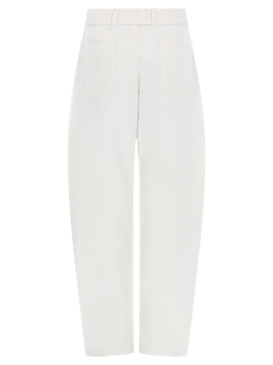 Lemaire Pantaloni - White | e3ea95bcff5d98abb54f81649f218a47bf74943c