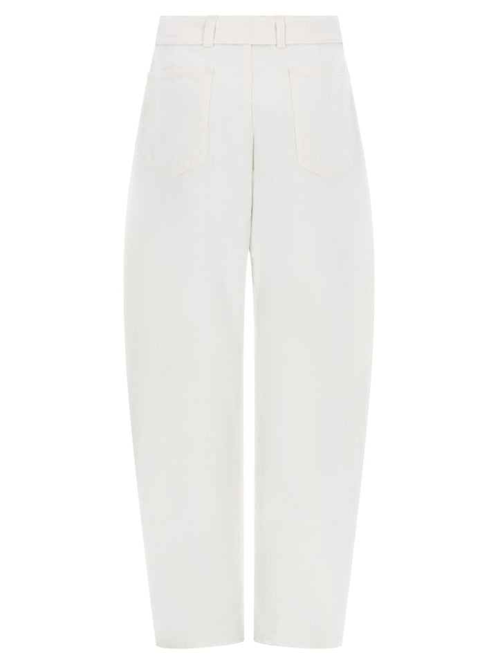 Lemaire Pantaloni - White | e3ea95bcff5d98abb54f81649f218a47bf74943c