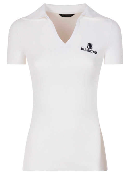 Polo A Costine Con Logo