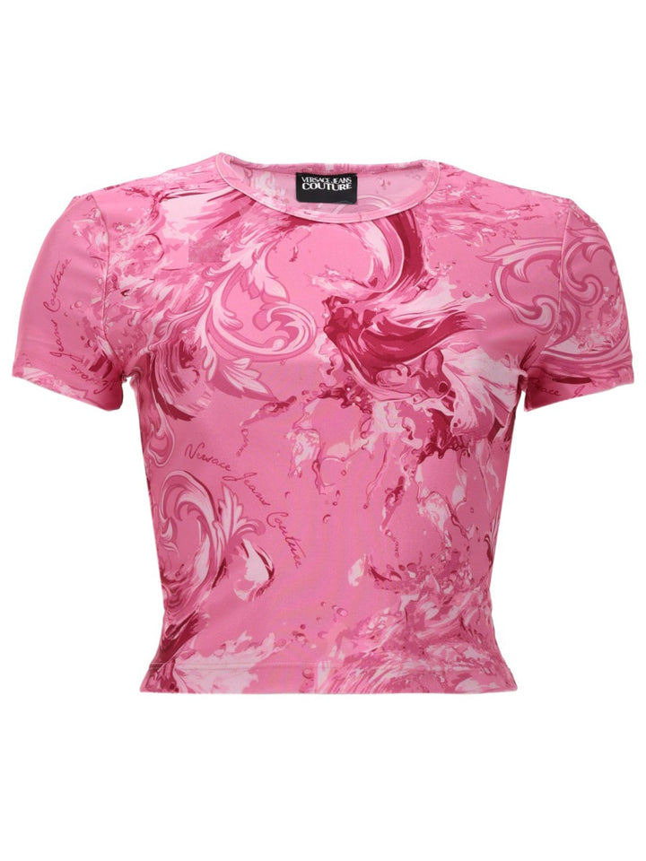 Versace Jeans Couture T shirt - Pink | ae85a675ffc05ed7fd24a0528aa0d9b59555f75d