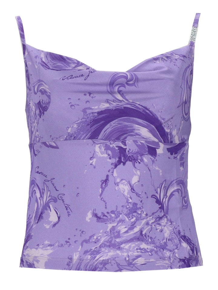 Versace Jeans Couture Top - Purple | aeac388aad79af33e87f435bbee39082b9294b06