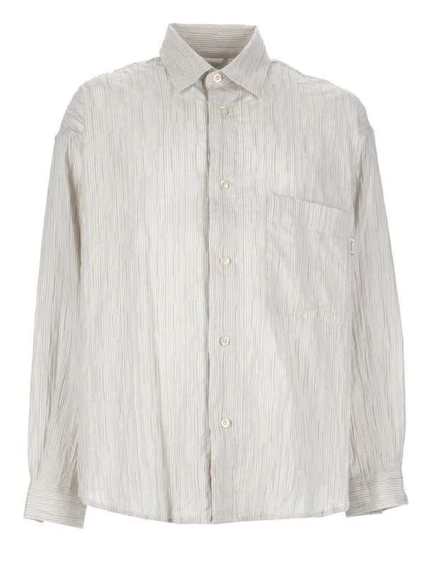 Camicia In Cotone "Crinckle"