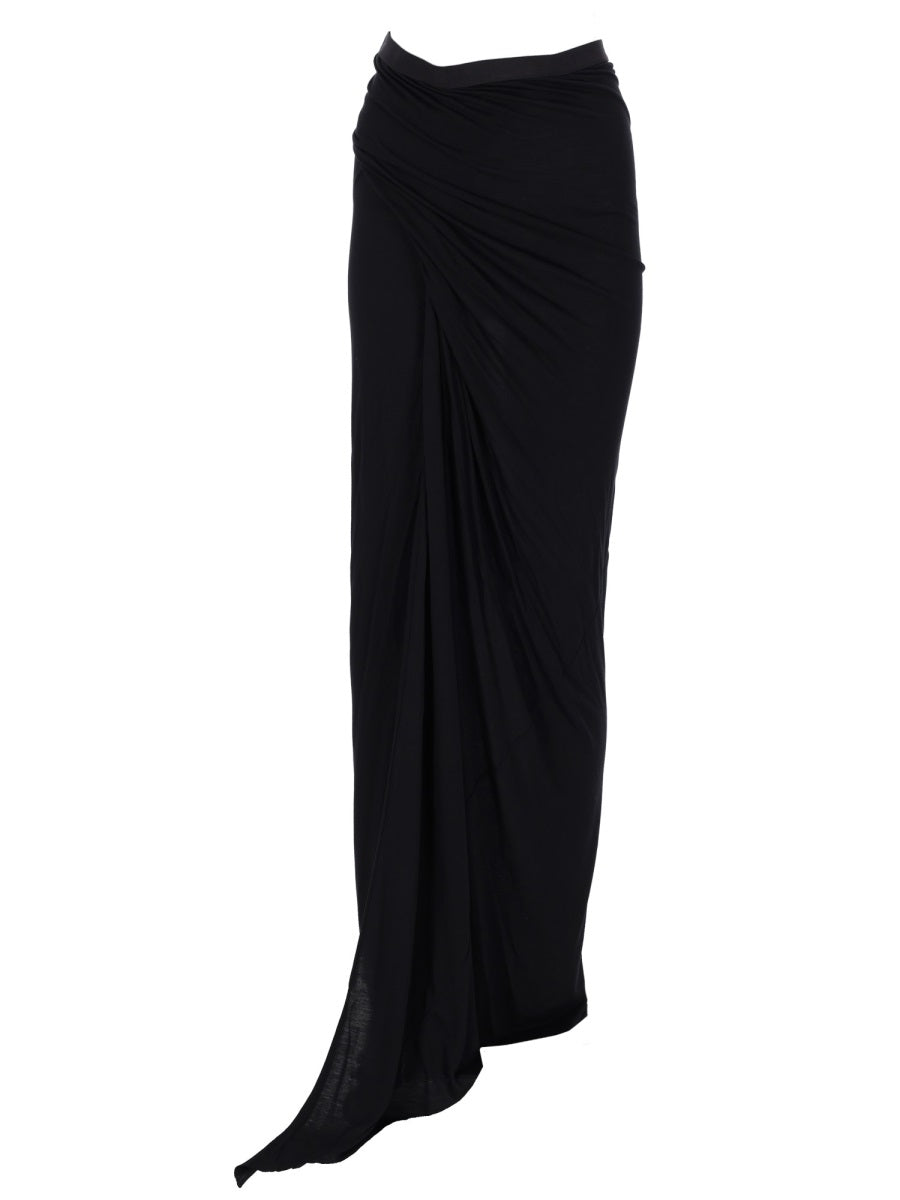 Rick Owens Lilies Gonne - Black | 71da6b4685edf375adb62bf8ddb457685a0df0c9