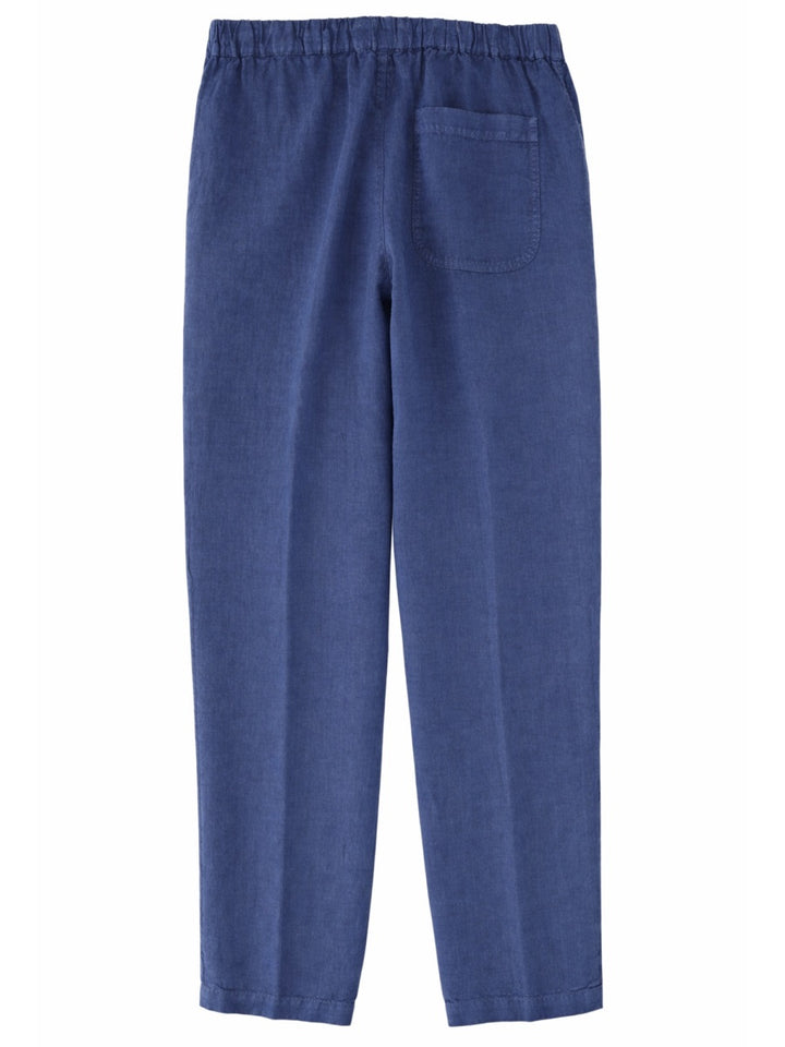 120% Lino Pantaloni - Blue | fd19cfa58b62256488e221faad64ff30b6ac7051