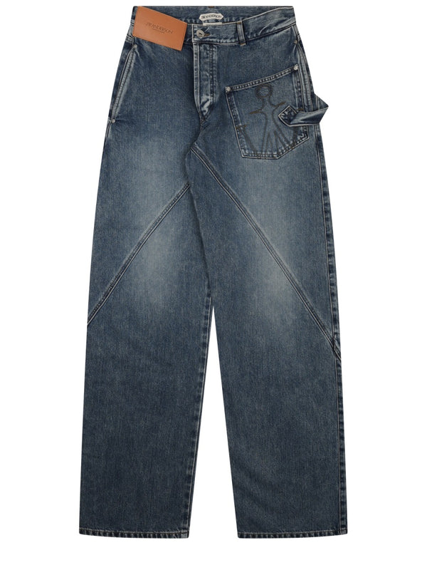 Jeans Con Patch Logo