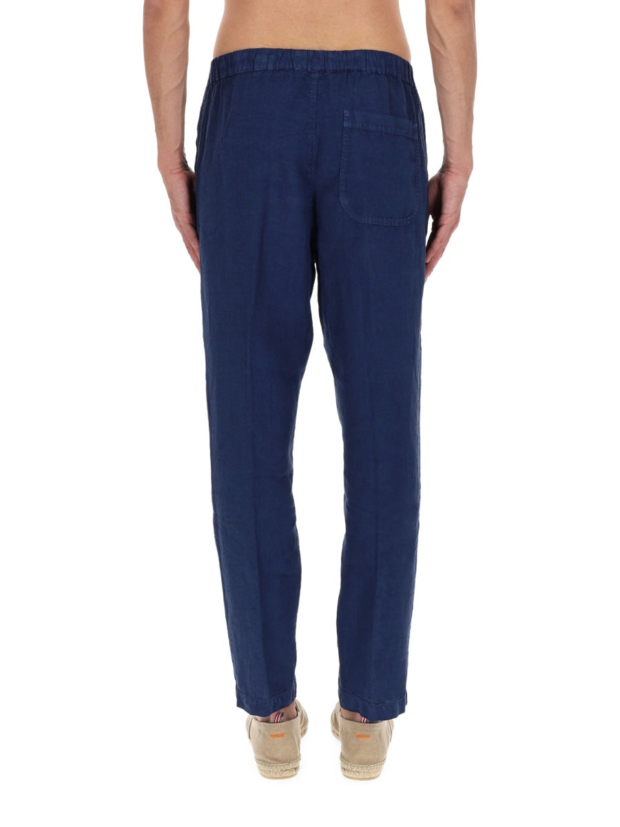 120% Lino Pantaloni - Blue | 6fb0dbfc9498717e1a7aa36bfcaa6b451985f51f