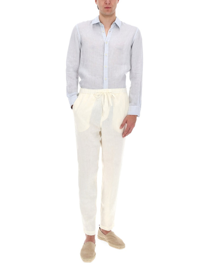 120% Lino Pantaloni - Powder | a67e1285e244f98cbc777c8beb2f3e2fe0483e53