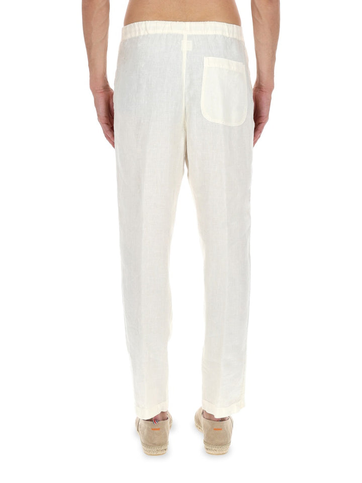 120% Lino Pantaloni - Powder | 3ebf4ef3a3e222c24c8997f249dcb7e3c5515ba9