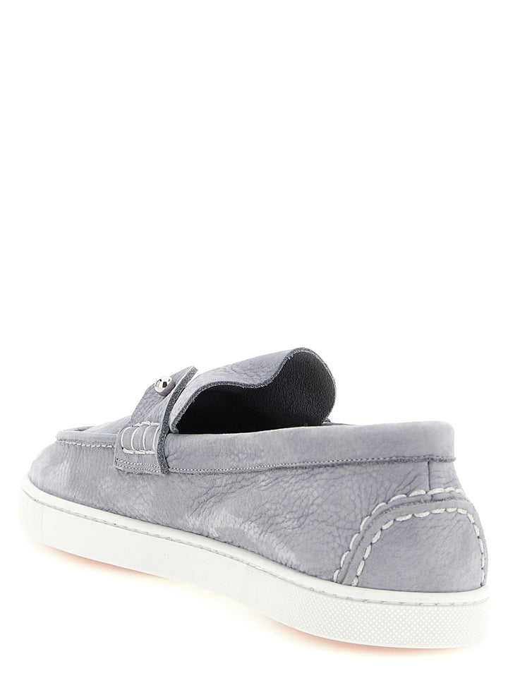 Christian Louboutin Chambeliboat Mocassini - Grigio | 3bc4afa8c2641e53641a61645cfad56850f81886