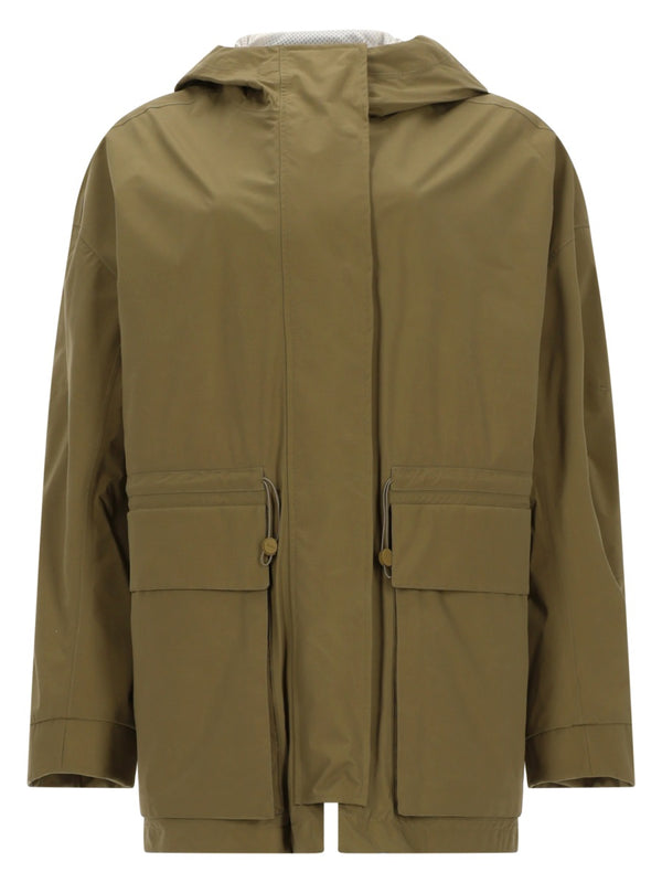 Parka corto con capucha