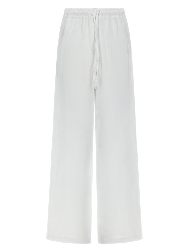 120% Lino Pantaloni - White | 773e224a7d21e89a2e281869802d1c9fbd419fe1