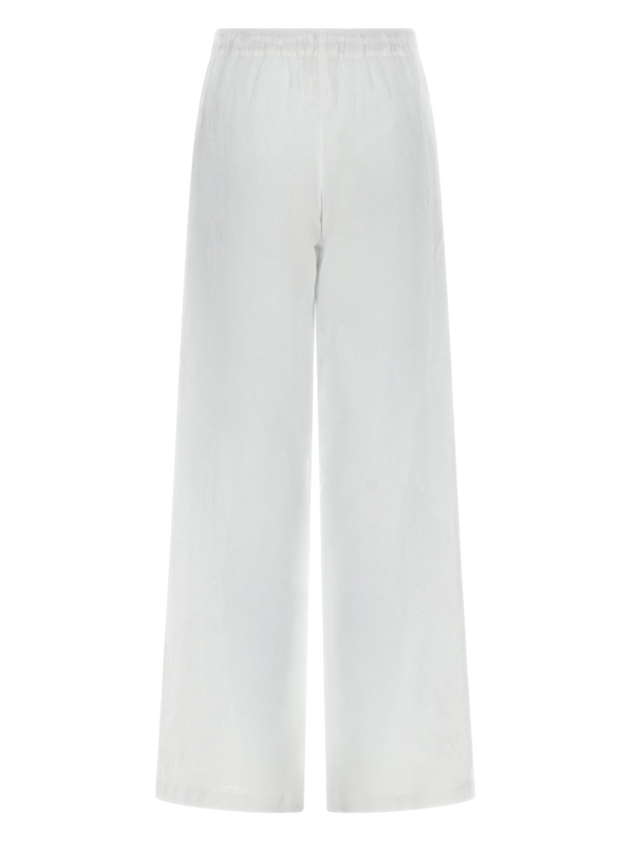120% Lino Pantaloni - White | a3284c701c357d3038a73110bcf247c710327d1b