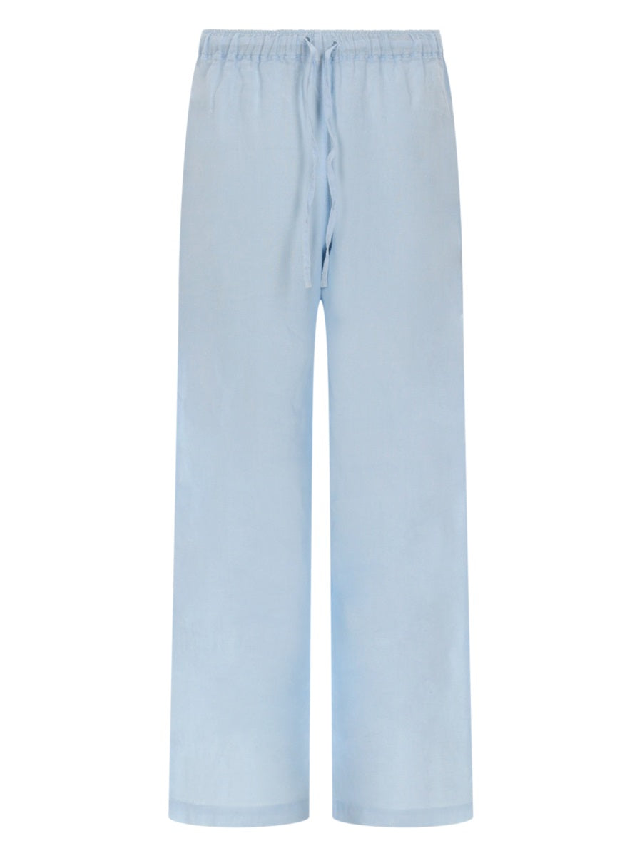 120% Lino Pantaloni - Azure | f27ca7b2042add74bd478d46bee41c8ab4a199e4