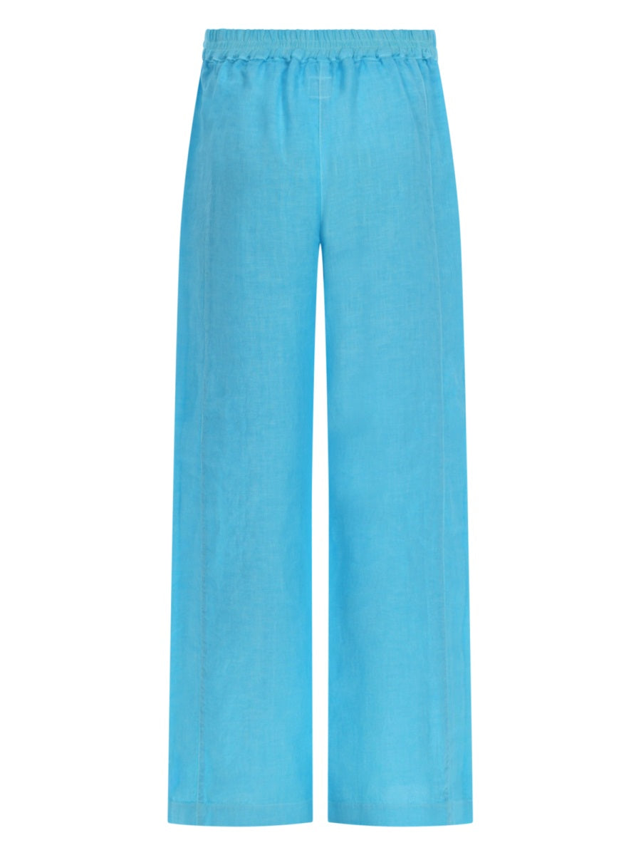 120% Lino Pantaloni - Azure | ba0921ac6b334c35dc008b202121f765102d98ca