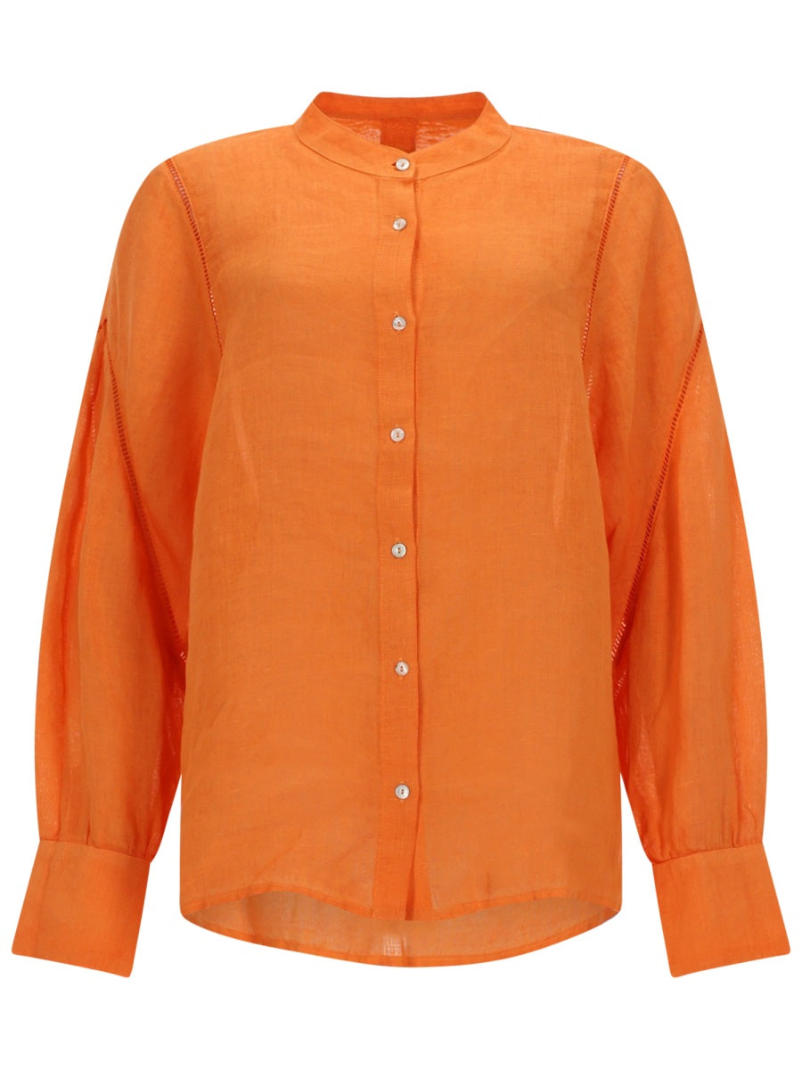 120% Lino Camicie - Orange | acb0f0ff21e53bdbf4100e764dc77289afff043f