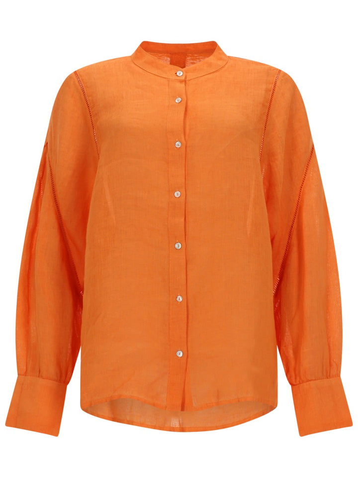 120% Lino Camicie - Orange | acb0f0ff21e53bdbf4100e764dc77289afff043f
