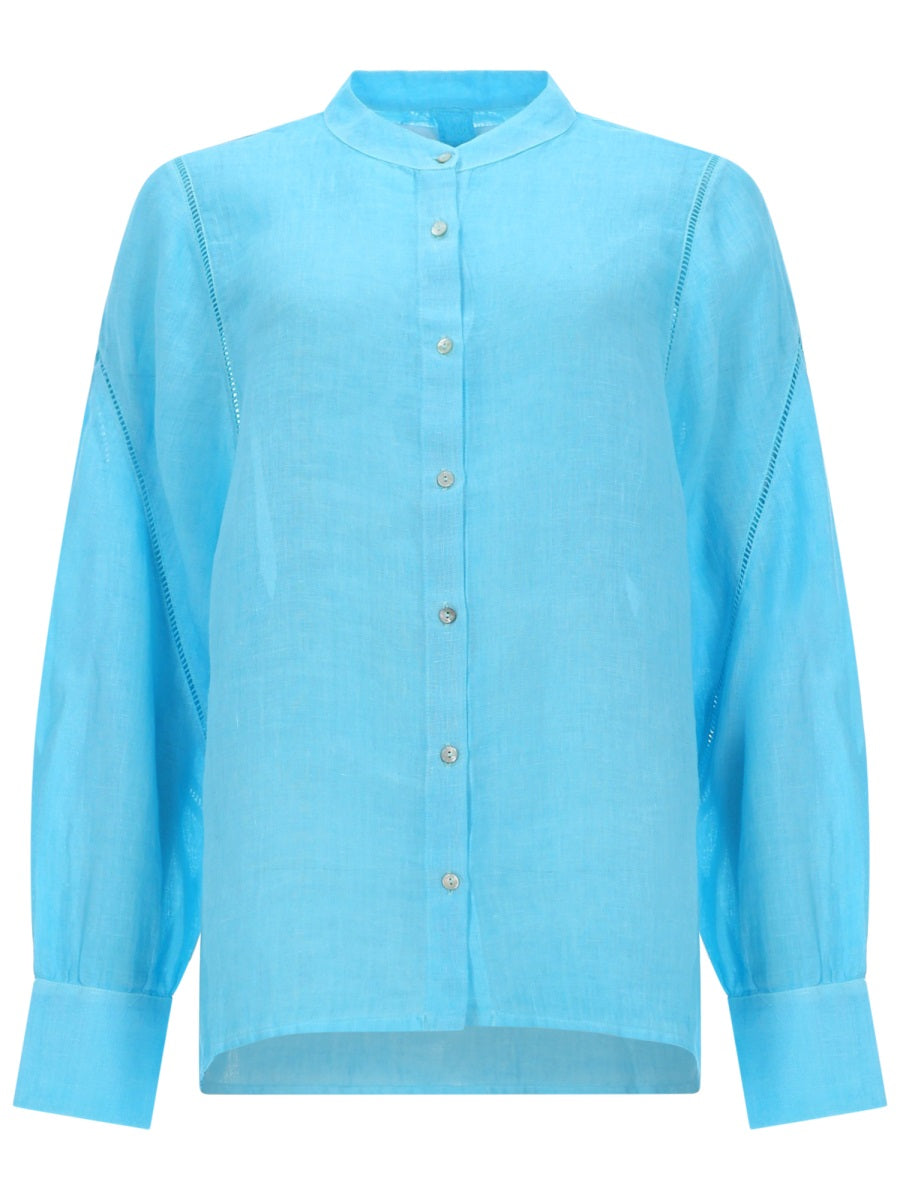 120% Lino Camicie - Azure | fcaa406cf002d93b6dc97304c74ae17486b48cbd