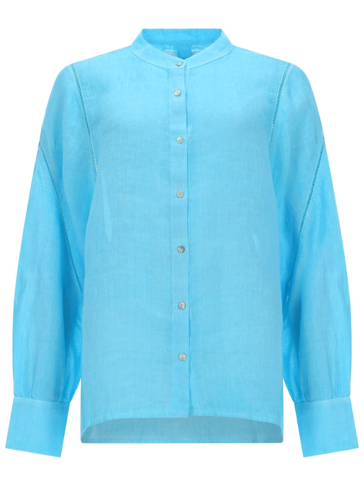 120% Lino Camicie - Azure | fcaa406cf002d93b6dc97304c74ae17486b48cbd
