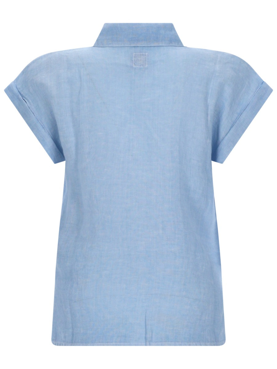 120% Lino Camicie - Azure | dda2b9429c78181bdbbc901b582fbbf62c406d7f