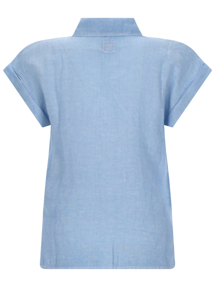 120% Lino Camicie - Azure | dda2b9429c78181bdbbc901b582fbbf62c406d7f