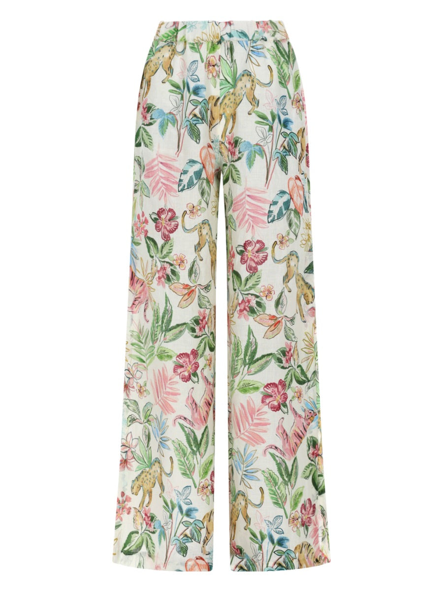 120% Lino Pantaloni - Multicolour | 8def5aec9a36acc17861b27673b73219ea05c1f7
